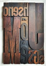 Holzbuchstaben Lettern Vintage