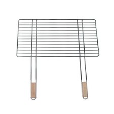 Grillrost 68x40cm Master Grill Universal 2 Holzgriffe verchromt MG254