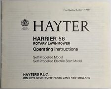 Hayter Harrier 56 rotierender Rasenmäher Bedienungsanleitung Inc. elektrischer Start