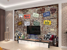 3D Retro Auto Q9121 Tapete