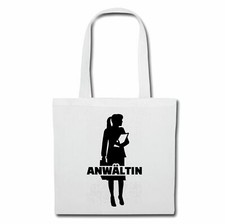 Tasche Beutel Baumwolltasche ANWÄLTIN ANWALT RECHTSANWALT STRAFVERTEIDIGER JURA