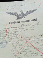 Preußischer Hypothekenbrief, AG Essen u. Zusatzschreiben