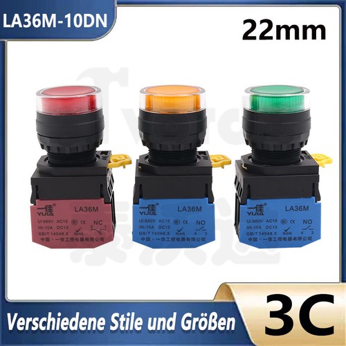 22mm druckschalter beleuchtet - 22mm,