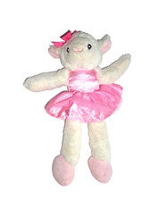 Kik Okay Schaf Lamm Stofftier Plüschtier Kuscheltier Schmusetier rosa weiß beige