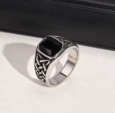 Herrenring edelstahl schwarzer - herrenring,
