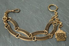 Alte goldene Taschenuhrkette