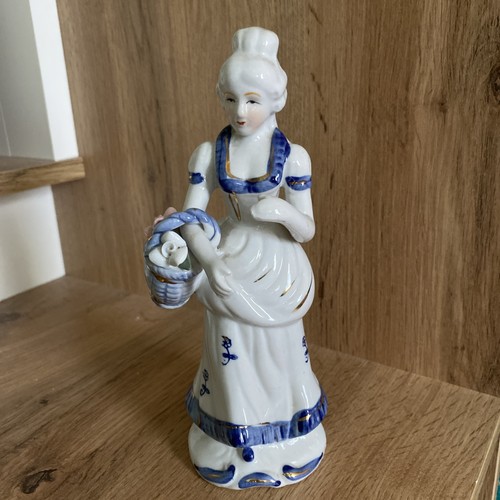 Vintage blau weiß - blau,