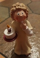 GILDE Schutzengel Engel mit Torte Geburtstag 10cm von GILDE Handwerk 