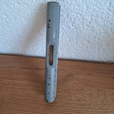 Antike Wasserwaage aus Gusseisen hellgr L= 15 cm  funktioniert  Oxidationsspuren