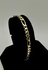Echtgold Figaro Armband aus