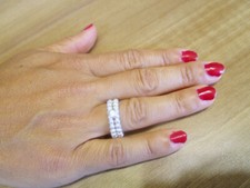 925 Silber Ring mit zentralem