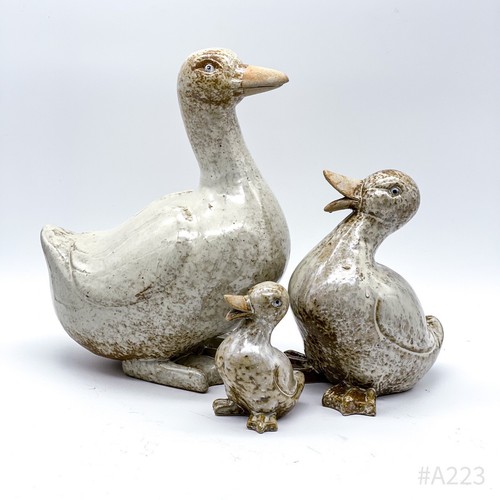3er set vintage keramik - set, ente