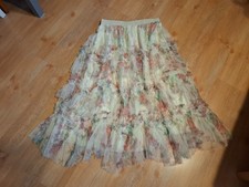 Tüll Mesh Rock Ibiza Style Creme Bunt  Gr. L  ( 36-38 )