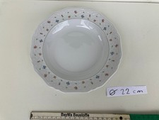 Speiseteller tief 22 cm Eschenbach La Reine Streublumenmuster 1978 gut erhalten