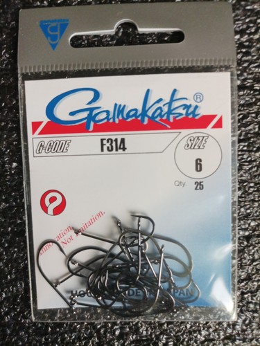 Gamakatsu f314 haken gr 6 - haken, gr.6