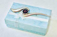 925er Silber Brosche 8cm