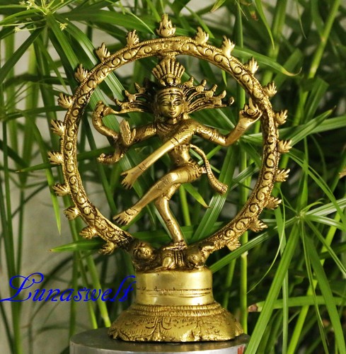 Shiva nataraja figur messing - shiva,