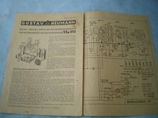 28188 Gustav Neumann sechs neun Kreis am FM superspulensatz SSp 212 Schaltplan