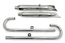 Auspuffanlage 2in2 Ural650. Fischschwanz. verchromt