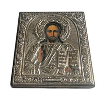 Kleine IKONE Holz und 925 Silber