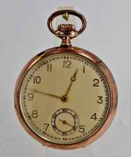 Taschenuhr Gustav Rau/Favor mit Sekundenstopper Silber 1930 - NEUWERTIG (100962)