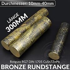 Rotguss RG7 Ø 10 bis 40 mm Rundmaterial Rundstange Ronde CuSn7 ZnPb Buchse Rund