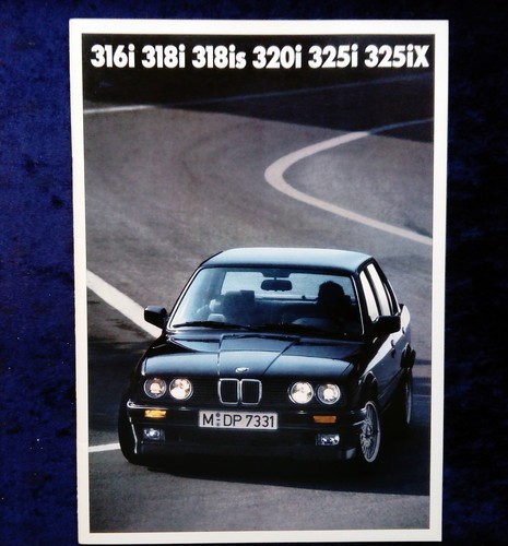 Bmw 3er prospekt 2 1989 - bmw,