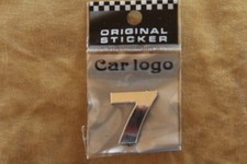 3D Chromziffer Chrombuchstabe „7" Buchstaben selbstklebend 28 mm Auto Aufkleber
