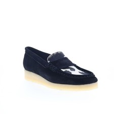 Clarks Wallabee Loafer Damen Blau Wildleder