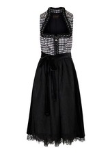 Dirndl Samtrock Spitze Pepita Muster Trachten Wies'n Oktoberfest feiern Gr 52