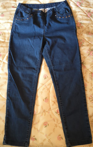 Jeans mit gummizug bund - jeans,
