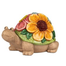 Dekofigur Schildkröte Flower