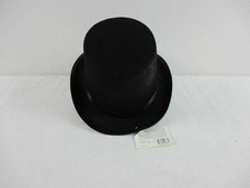 Zylinderhut Kutscherhut Chapeau klassisch schwarz für Karneval Halloween