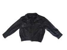 Leder Bomberjacke mit Oversize