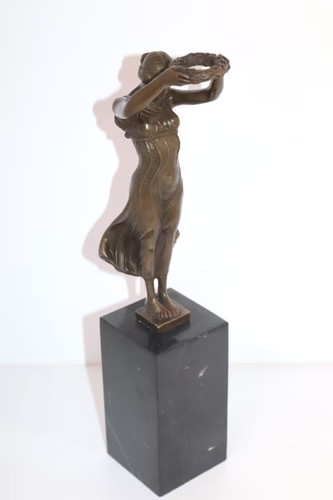 Bronze skulptur figur - bronze,