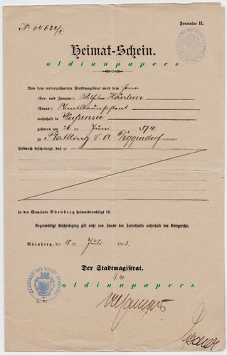 Heimatschein weißensee - heimatschein,