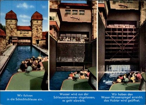 Postkarte schiff ship minden - postkarte,