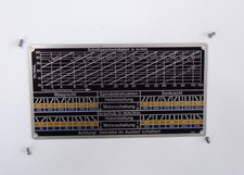 Schild 6003-2101 f. Drehzahl u. Vorschub Deckel FP1 Fräsmaschine,neue Ausführung