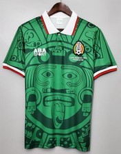 Mexiko Retro-Trikot 1998 Herren Heimtrikot Kurz- und Langarm Blanco #11