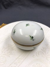 Augarten Wiener Porzellan Dose Dekeldose Blumenmuster