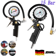 15 Bar Reifendruckprüfer Meßgerät Luftdruck Reifendruckmesser Auto PKW Motorrad