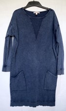 Oversize Kleid von ESPRIT aus Jerdey Gr. S 38 jeansblau Langarm Baumwolle