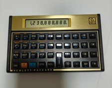 Vintage Hewlett Packard HP 12C Finanzrechner  Gold - Made in USA 