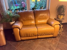 Ledergarnitur Sessel und Zweisitzer mit Relaxfunktion
