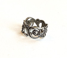 Ring Bandring mit Rosen Muster