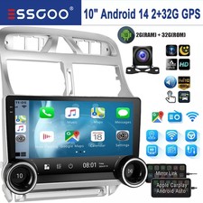 Android 14 Carplay Autoradio Für Peugeot 307 02-13 2+32G GPS NAV RDS Wifi 9" Cam