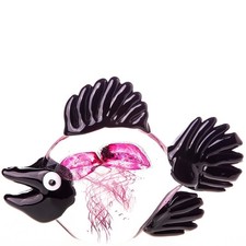 Glasfigur Murano Stil Fisch