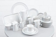 edles Schönwald Porzellan graues Rauten Muster verschiedene Teile auswählbar