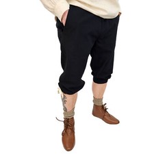 Knickerbocker Schwarz "Karimir" kurze Mittelalterhose Mittelalter Hose kurz