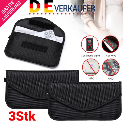 Rfid strahlenschutz tasche - 3x,